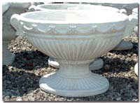 Solid Concrete OVAL Urn: Chicago Container Garden Designs by TuBLOOM